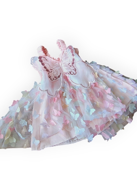 Other - Pink Pastel Butterfly Tulle Dress